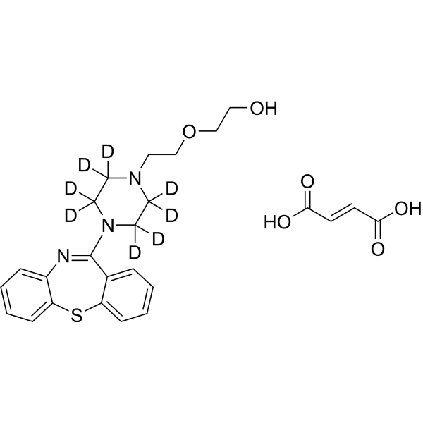 Quetiapine hemifumarate-d8 (Quetiapine hemifumarate-d8) 1435938-24-1